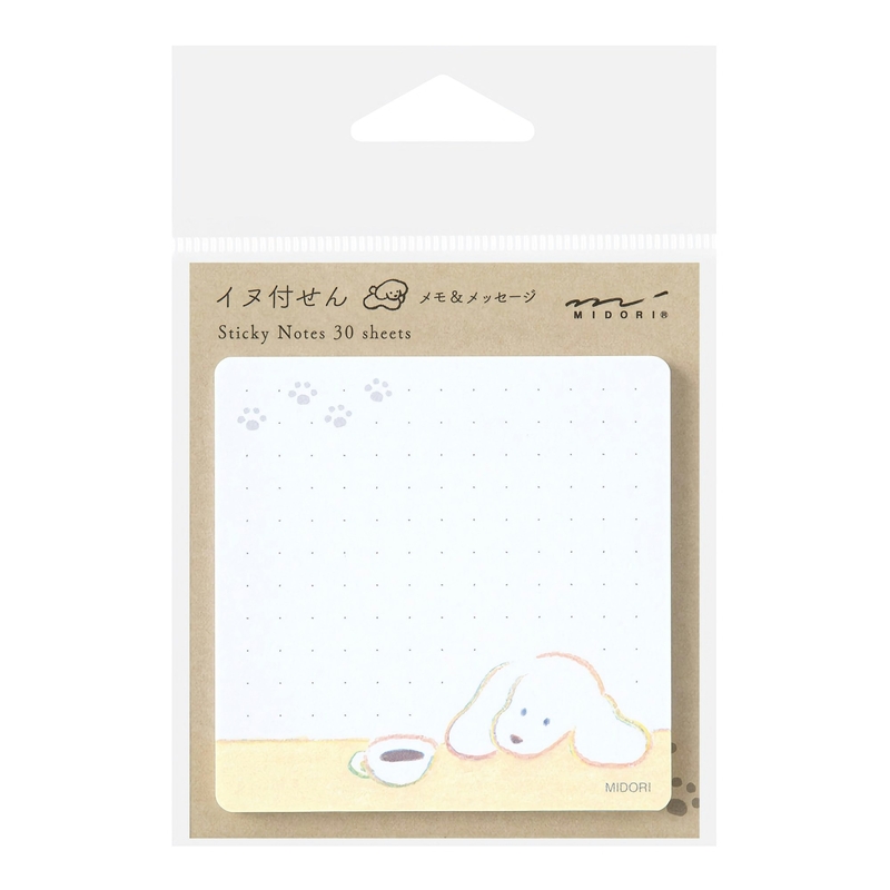 Midori Midori Sticky Notes Coffee and Dog