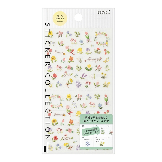 Midori Stickers Wild Flowers