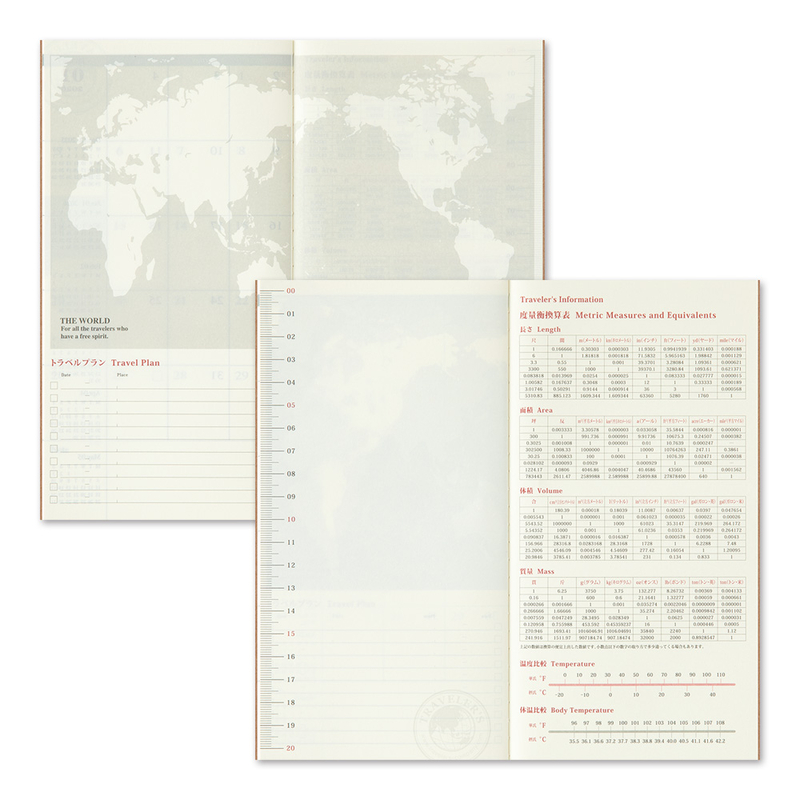 Traveler's Company Traveler's Notebook Agenda 2025 Mensile Regular Size