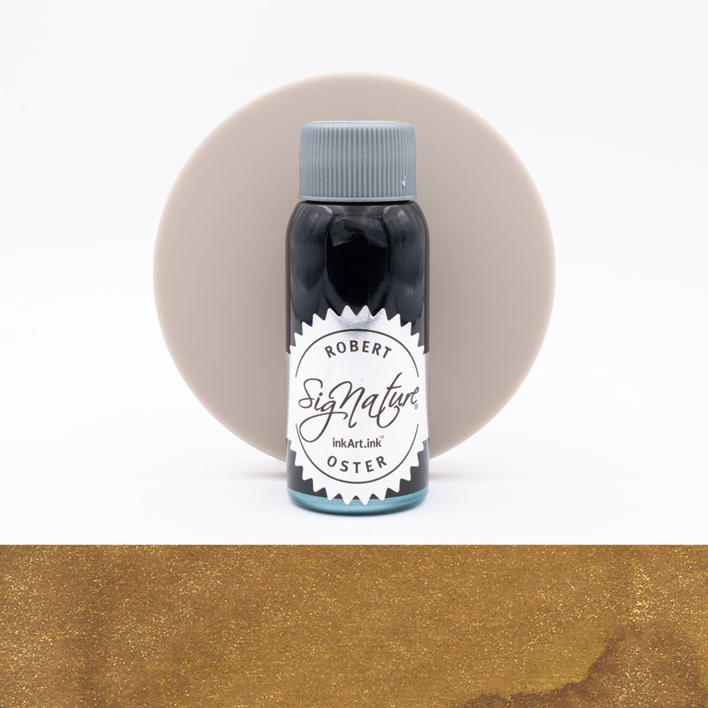 Robert Oster Shake 'N' Shimmy Heart of Gold Ink Bottle 50 ml