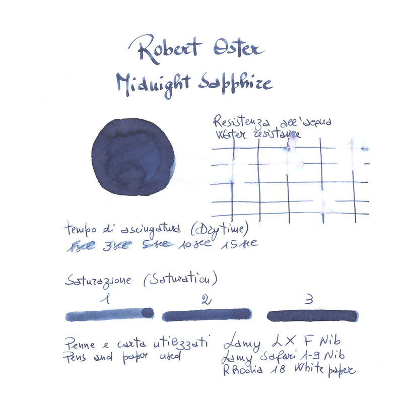 Robert Oster Midnight Sapphire Ink Bottle 50 ml