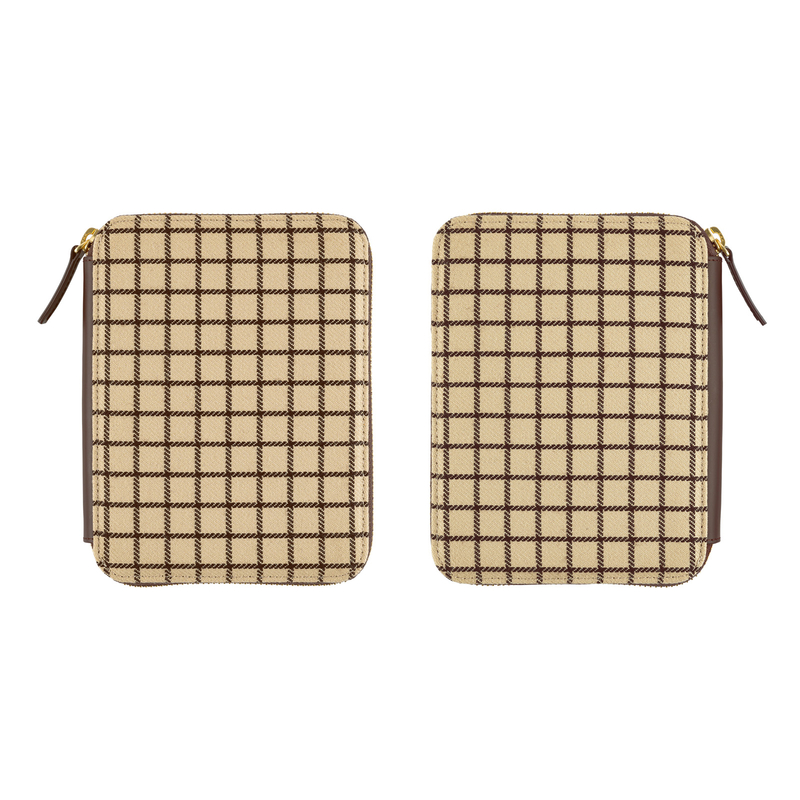 Hobonichi Hobonichi Taut Zipped (Café au Lait Plaid) A6 [Cover Only]