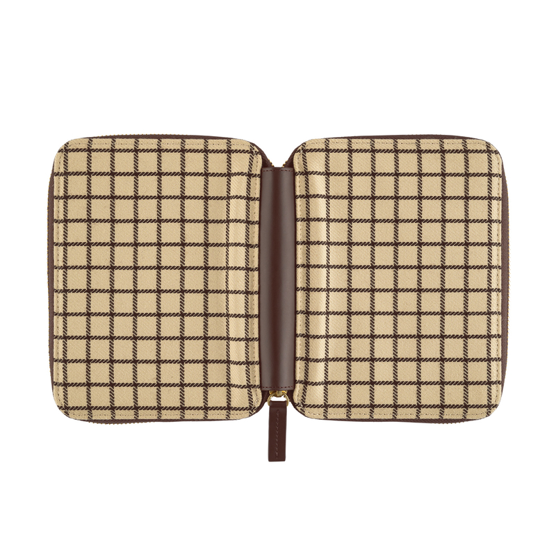 Hobonichi Hobonichi Taut Zipped (Café au Lait Plaid) A6 [Cover Only]