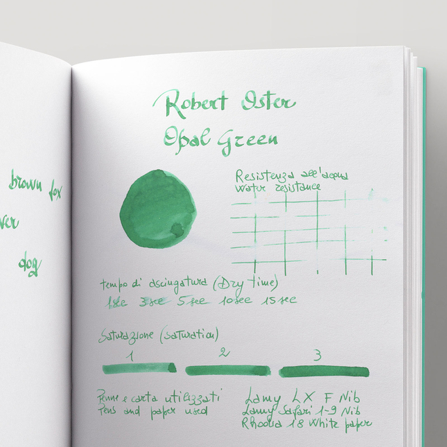 Robert Oster Opal Green Ink Bottle 50 ml
