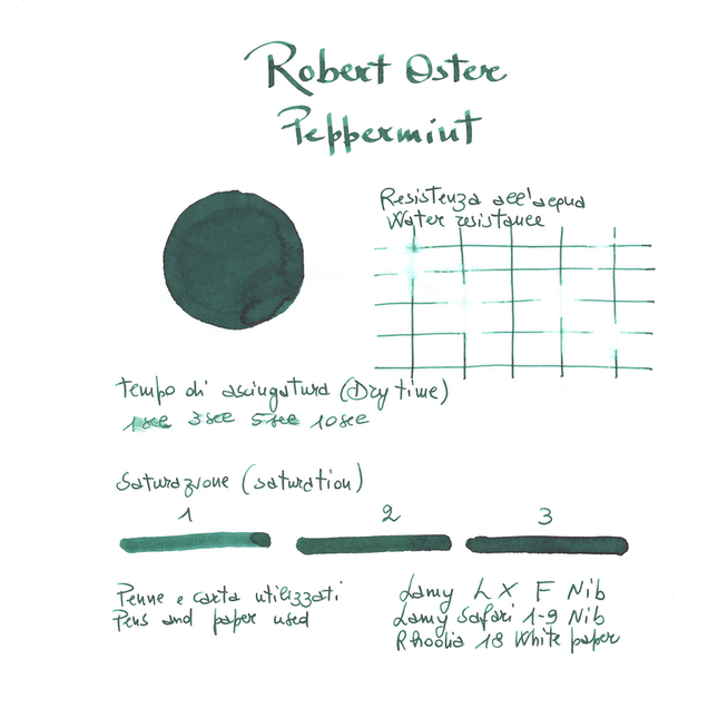 Robert Oster Peppermint Inchiostro 50 ml