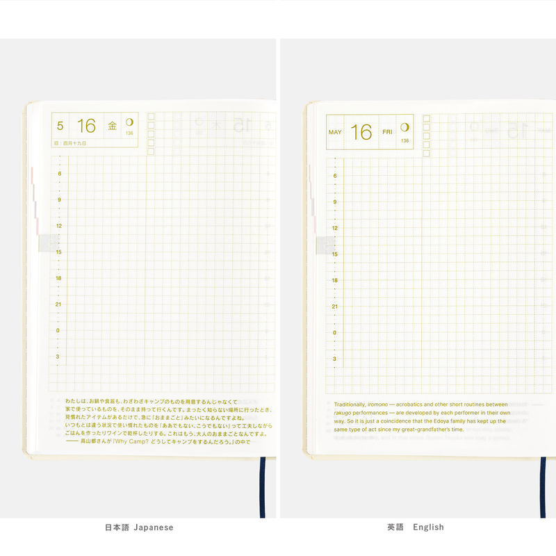 Hobonichi Hobonichi Hon A6 2025 Bow & Tie: Sushi
