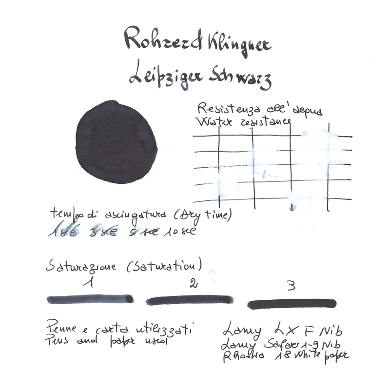 Rohrer & Klingner Leipziger Schwarz Ink Bottle 50 ml