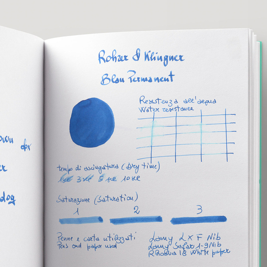Rohrer&Klingner Encre Bleu Permanence 50ml