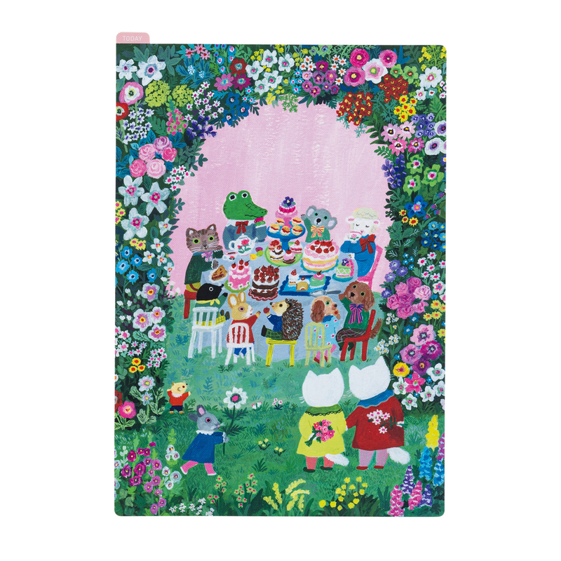 Hobonichi Hobonichi Pencil Board for Cousin A5 Yumi Kitagishi: In the Garden