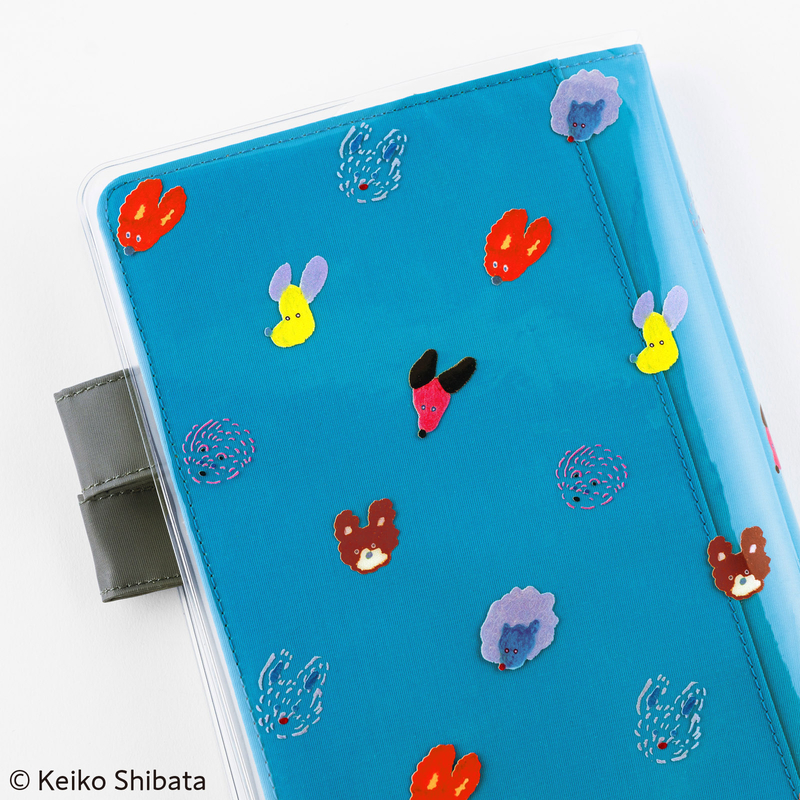 Hobonichi Hobonichi Cover on Cover Keiko Shibata: Dog Ears Fluttering in the Wind per Agende formato A5