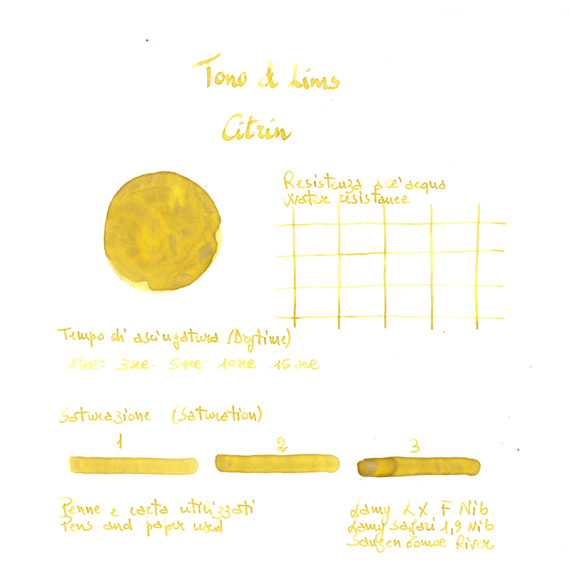 Tono & Lims Tono & Lims Earth Contact Line Citrin Ink Bottle 30 ml