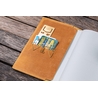 Galen Leather Galen Leather Cover A6 in Pelle Crazy Horse Honey Ochre