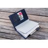Galen Leather Galen Leather Cover A6 in Pelle Crazy Horse Navy Blue