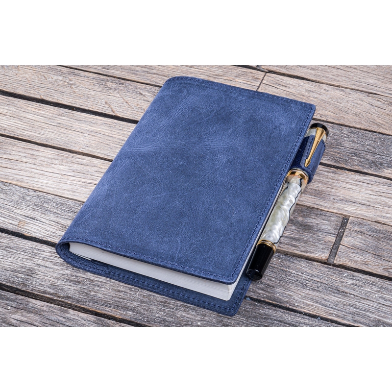 Galen Leather Galen Leather Cover A6 in Pelle Crazy Horse Navy Blue Galen Leather Galen Leather Cover A6 in Pelle Crazy Horse Navy Blue