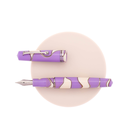 Leonardo Momento Zero Fountain Pen Nuvola Lilac & Rhodium