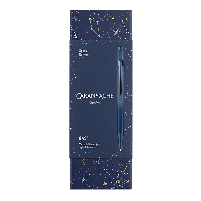 Caran d'Ache Caran d'Ache 849 Cosmic Blue Penna Sfera Blu Edizione Speciale