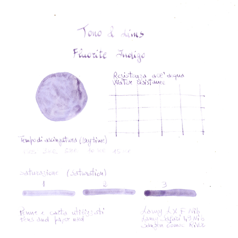 Tono & Lims Tono & Lims Earth Contact Line Fluorite Indigo Ink Bottle 30 ml
