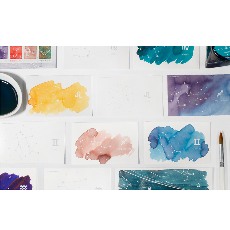 Colorverse Colorverse Ink Art Cards Colorspace Constellation (Size B)