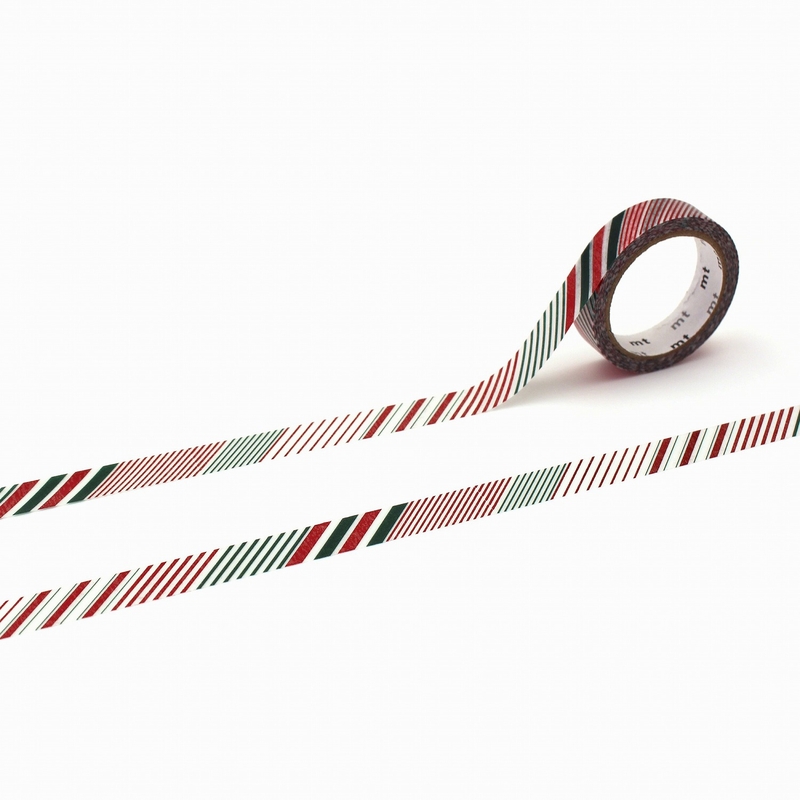 MT Masking Tape MT Christmas 2024 Washi Tape Christmas Color Stripes