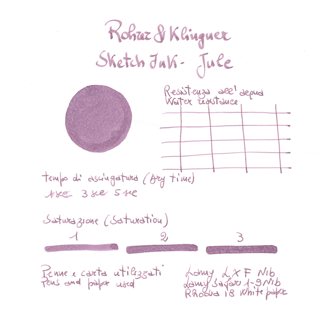 Rohrer & Klingner Sketchink Jule Ink Bottle 50 ml