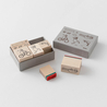 Midori Midori Ojisan 30th Anniversary Wooden Stamp Set B