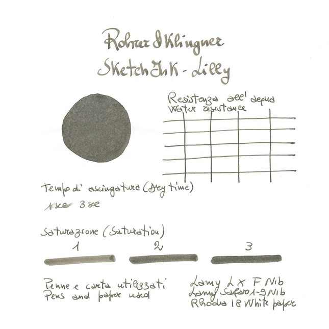 Rohrer & Klingner Sketchink Lilly Inchiostro 50 ml