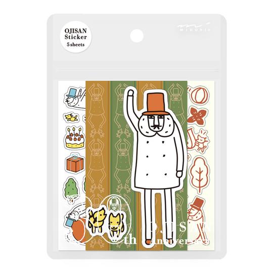 Midori Ojisan 30th Anniversary Stickers A