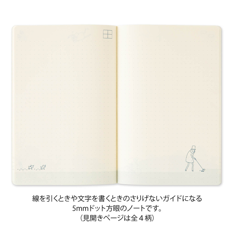 Midori Midori Ojisan 30th Anniversary Notebook B6 Dot