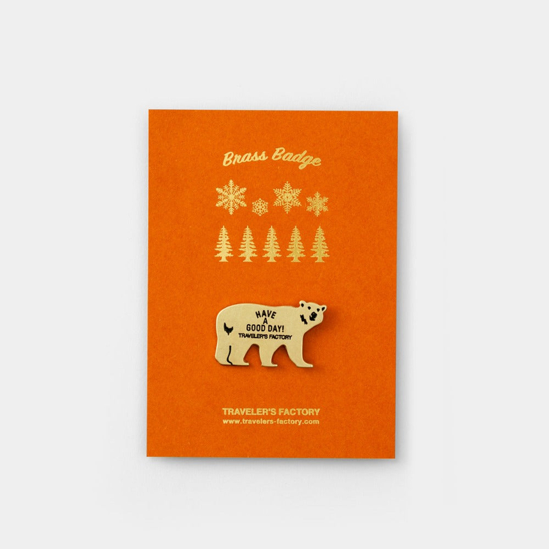 Traveler's Company Traveler's Factory Brass Badge Bear Edizione Limitata