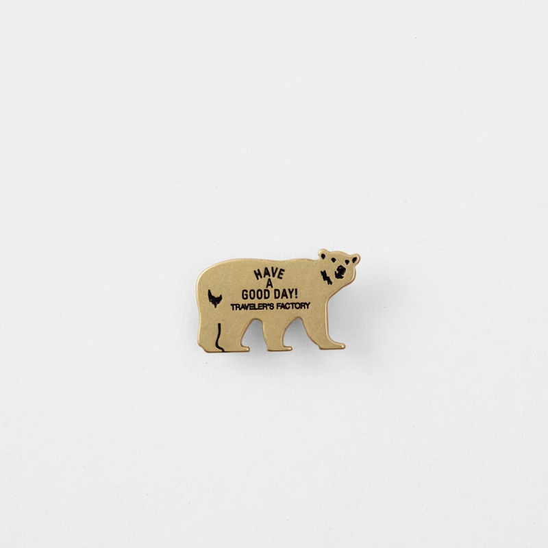 Traveler's Company Traveler's Factory Brass Badge Bear Edizione Limitata