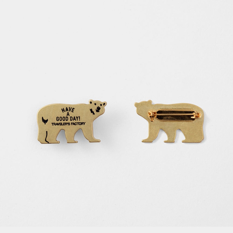 Traveler's Company Traveler's Factory Brass Badge Bear Edizione Limitata