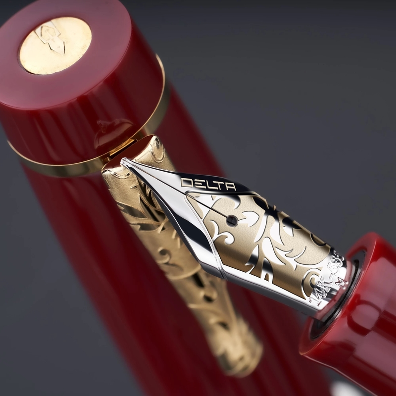 Delta Delta Bio+16 Fountain Pen Coral No. 8 Nib 14k