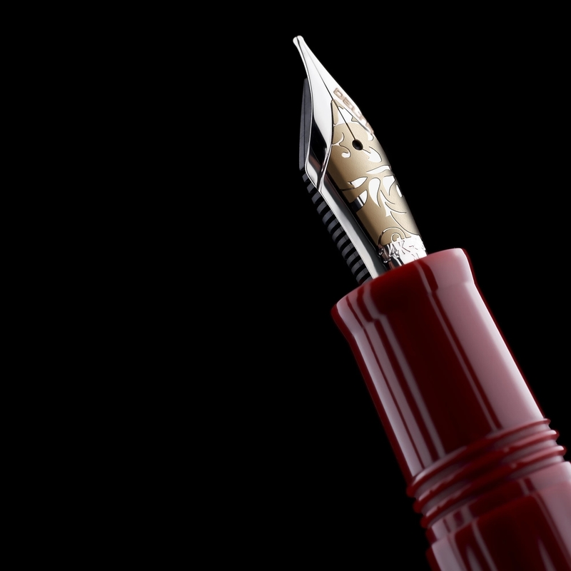 Delta Delta Bio+16 Fountain Pen Coral No. 6 Nib 14k