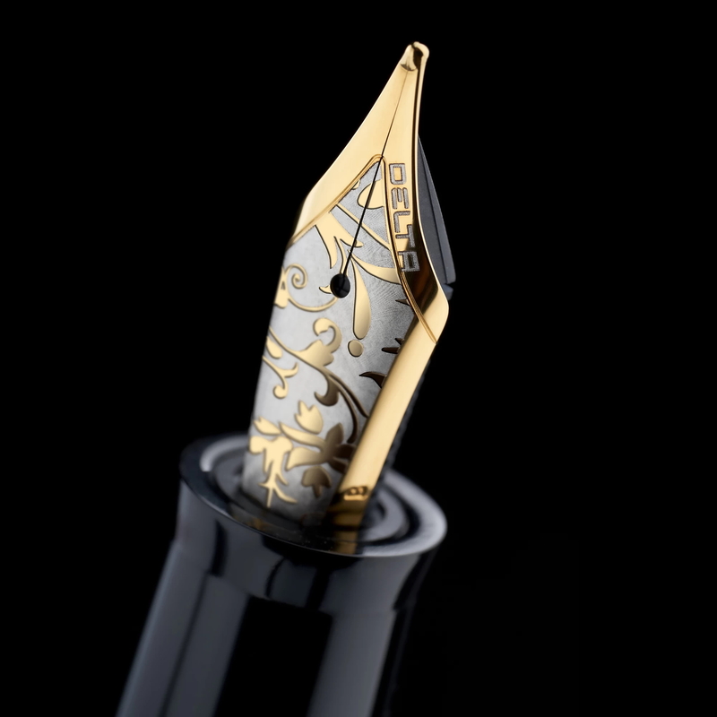 Delta Delta Bio+16 Fountain Pen Black No. 8 Nib 14k
