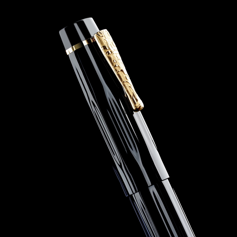 Delta Delta Bio+16 Fountain Pen Black No. 8 Nib 14k