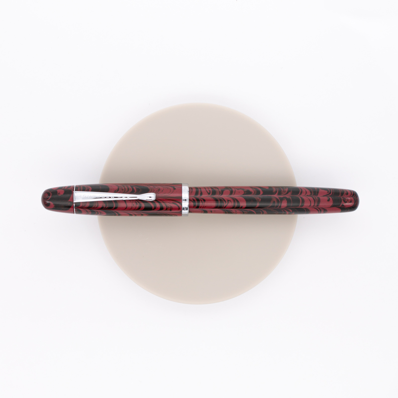 Noodler's Neponset Penna Stilografica Red Rebellion in Ebanite