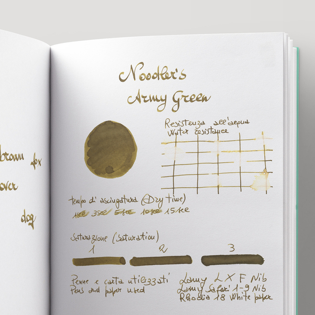 Noodler's Army Green Ink Bottle 3 oz