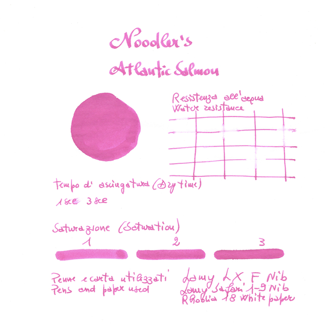 Noodler's Atlantic Salmon Ink Bottle 3 oz