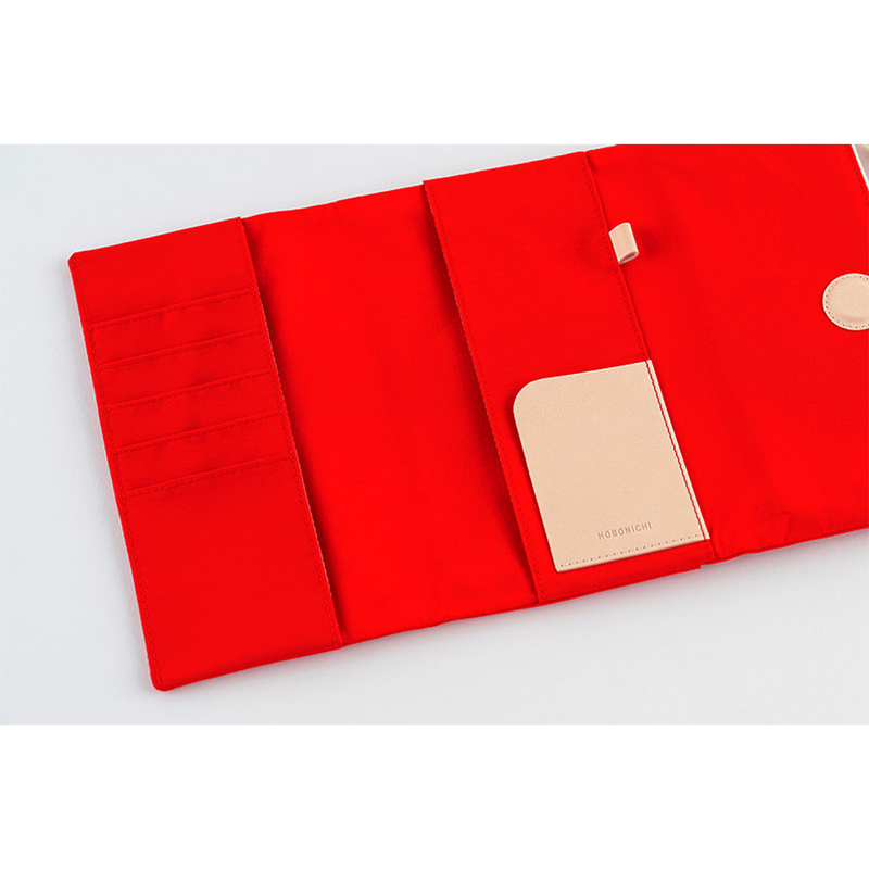 Hobonichi Hobonichi Techo Weeks Tragen (Red) Cover per Agenda Settimanale