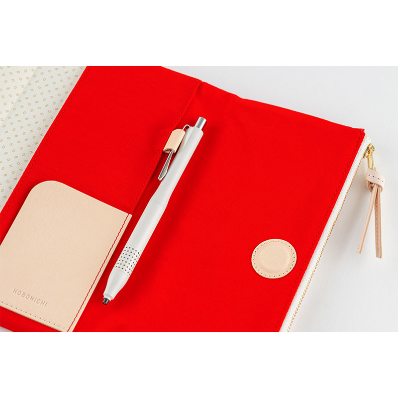 Hobonichi Hobonichi Techo Weeks Tragen (Red) Cover per Agenda Settimanale