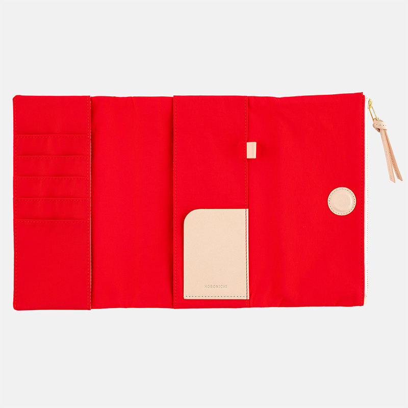 Hobonichi Hobonichi Techo Weeks Tragen (Red) Cover per Agenda Settimanale