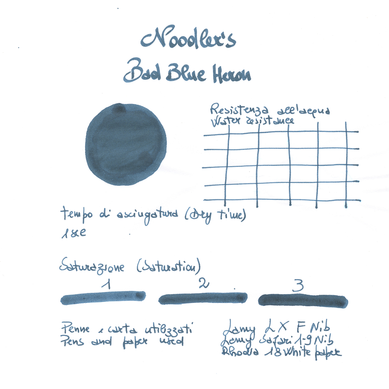 Noodler's Bad Blue Heron Inchiostro 3 oz