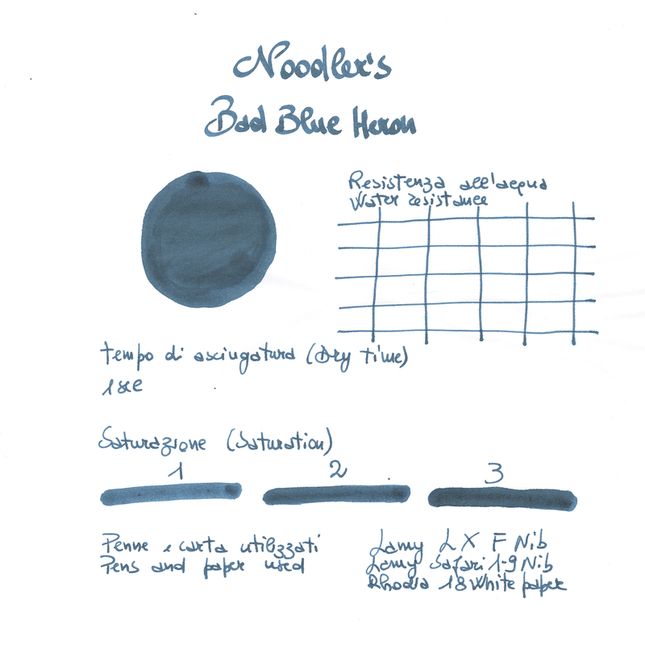 Noodler's Bad Blue Heron Inchiostro 3 oz