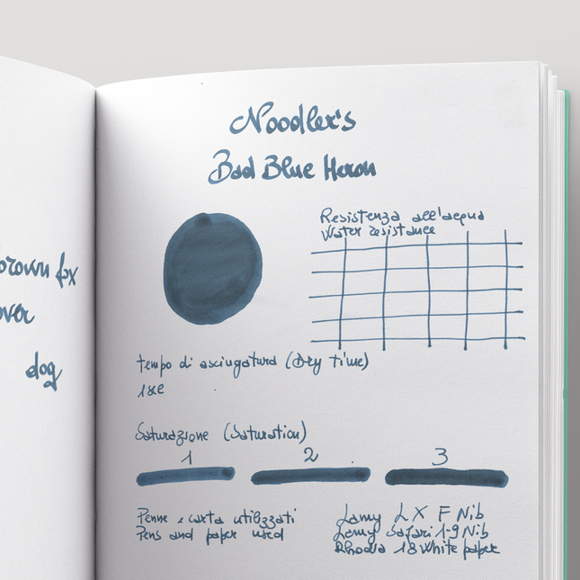 Noodler's Bad Blue Heron Inchiostro 3 oz