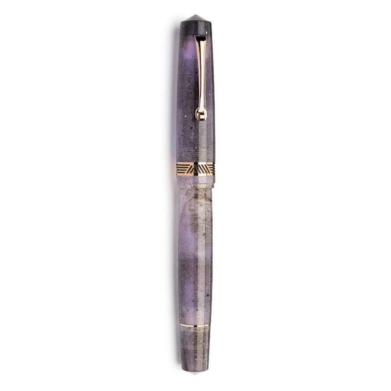Leonardo Officina Italiana Leonardo Momento Magico Fountain Pen Amethyst & Rose Gold 14k
