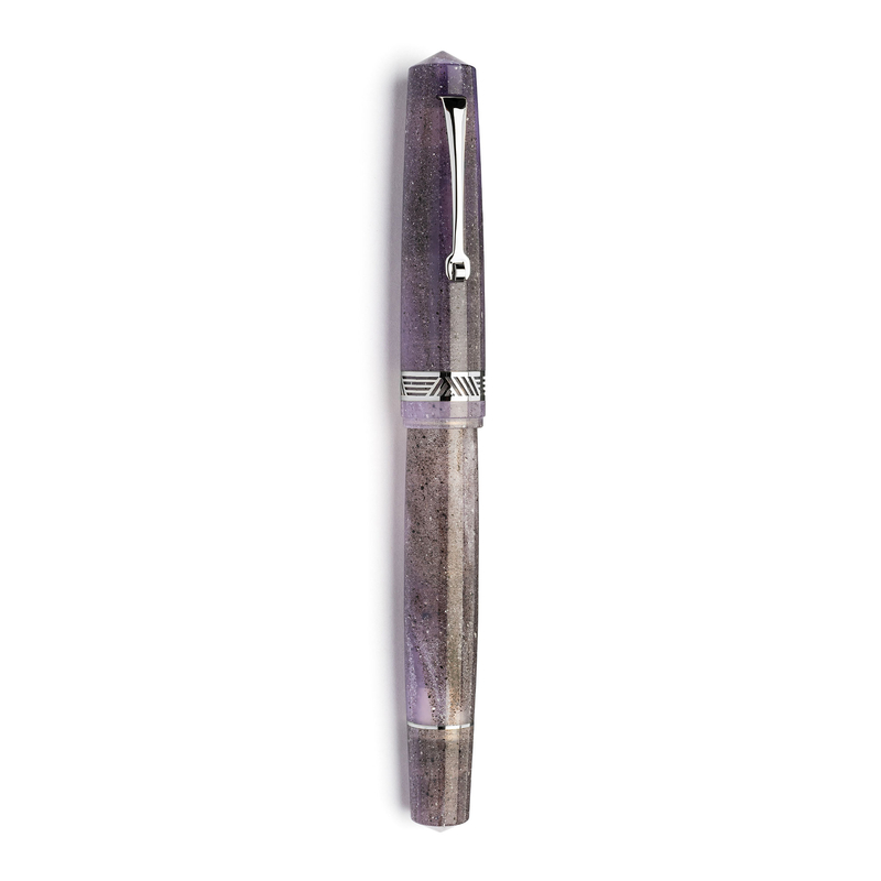 Leonardo Officina Italiana Leonardo Momento Magico Fountain Pen Amethyst & Rhodium 14k