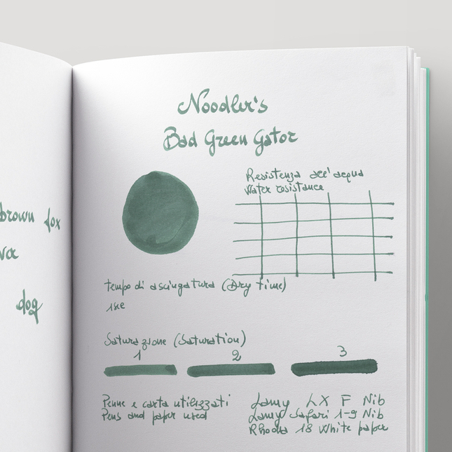 Noodler's Bad Green Gator Inchiostro 3 oz