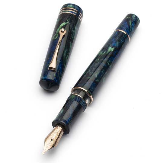 Leonardo Momento Zero Grande 2.0 Fountain Pen Fiordaliso Blue No. 6 Nib