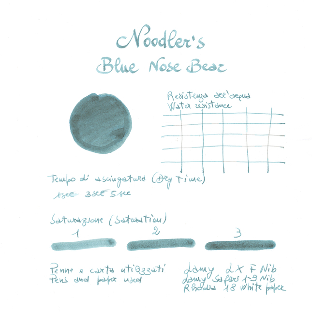 Noodler's Blue Nose Bear Inchiostro 3 oz