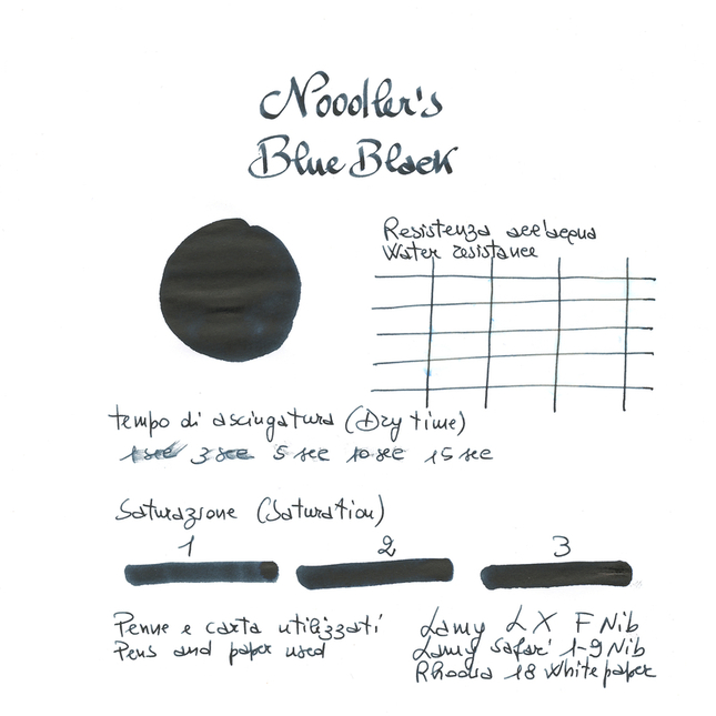 Noodler's Blue Black Inchiostro 3 oz